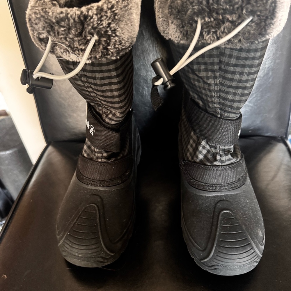 Kamik Black and Gray Kids Boots